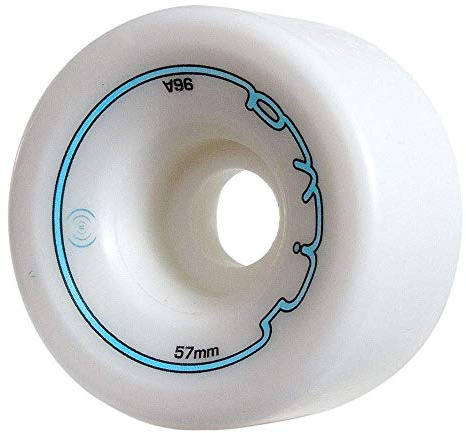 Riedell Sonar Riva Wheels - Quad Roller Skate Wheels - 4 Pack of 32mm x 57mm 96A Wheels | White