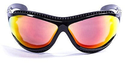 Ocean Sunglasses - tierra de fuego - lunettes de soleil polarisées - Monture : Noir Laqué - Verres : Revo Jaune (12201.1)