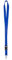 Karteo Schlüsselband blau mit Karabinerhaken und Schnalle [1 Stück] 20 mm Lanyard Ausweishalter zum Umhängen von Ausweishüllen Kartenhüllen Schlüssel