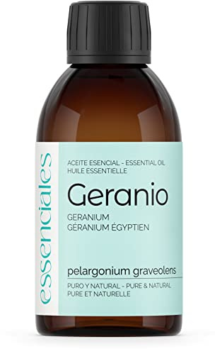 Essenciales - Ätherisches Geranienöl, 100% rein, 200 ml | Ätherisches Öl Pelargonium Graveolens