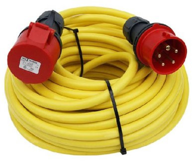 CEE Starkstromkabel 5m 400V / 16A CEE-Verlängerung Verlängerungskabel K35-N07V3V3-F 5x1,5mm² IP44