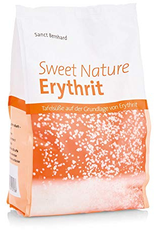 Sanct Bernhard Sweet Nature Erythrit, Tafelsüße auf der Grundlage von Erythrit, Inhalt 1kg