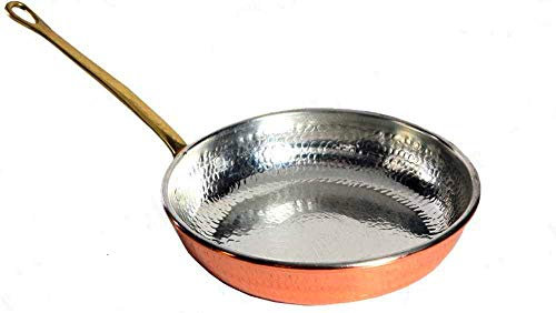Arterameferro Sauteuse professionnelle en cuivre étamé avec manche en laiton - 27 cm