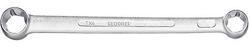 GEDORE TX-4 E20xE24 Doppelringschlüssel; Gerade Design; Für Außen TX-Schrauben; Professionelles Handwerkzeug; Langlebig & Präzise
