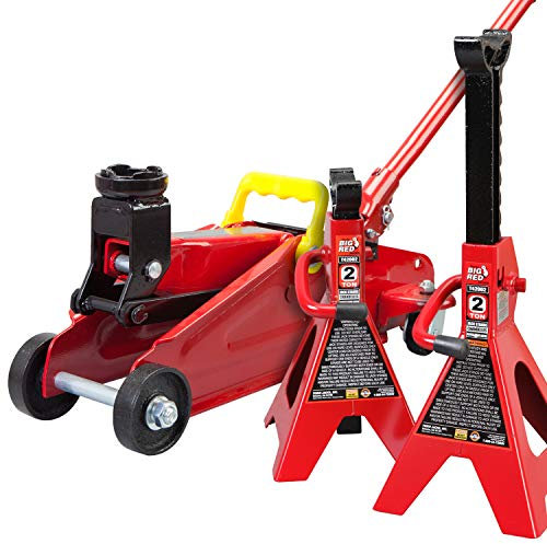 Big Red Torin Hydraulischer Wagenheber Combo mit 2 Wagenhebern, 2 Tonnen Kapazität (T82001)
