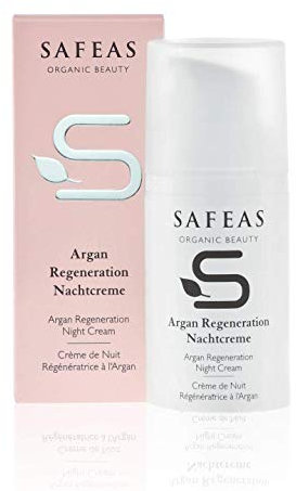 Safeas Argan Regeneration Nachtcreme 30ml, reichhaltige, aufbauende Nachtcreme für normale, trockene und beanspruchte Haut