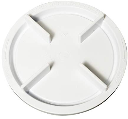 Oatey 43918 4 in. White PVC Backwater Threaded Cap for DWV Pipe