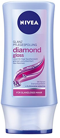 Nivea Glanz Spülung Diamond Gloss Doppelpack, 1er Pack (1 x 400 ml)