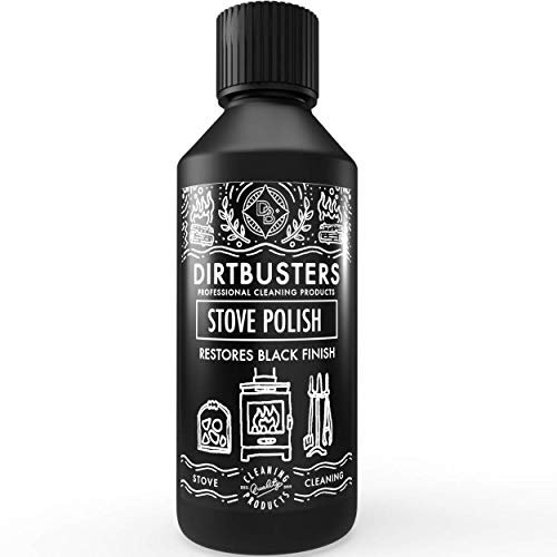 Dirtbusters Stove Polish For Log Burners & Grates Restore To Black, Non toxic Alternative To Stove Paint (250ml)
