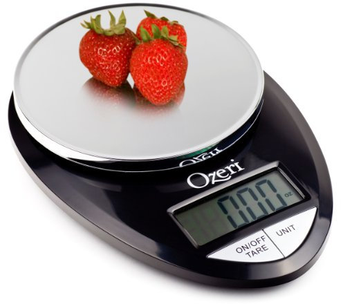 Ozeri Digital Kitchen Food Scale, Stylish Black