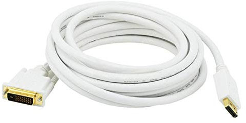 Monoprice 15ft 28AWG DisplayPort to DVI Cable - White