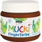 KREUL 23111 - Mucki leuchtkräftige Fingerfarbe, 150 ml in braun auf Wasserbasis, parabenfrei, glutenfrei, laktosefrei und vegan, auswaschbar, vermalbar mit Pinsel, Schwamm, Spachtel und Fingern