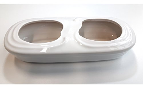 Verdunsterschale aus Keramik weiß