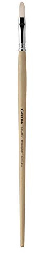 Escoda Clasico Series 4729 Long Handle Artist Oil & Acrylic Brush, 24, Filbert