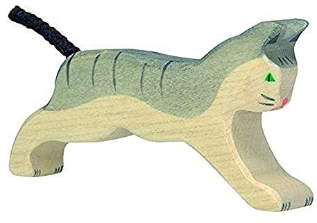 Holztiger Katze, laufend, 80054