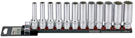 SONIC 301204 Stecknuss, 1/5.1 cm, 12 Stück