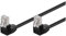 Goobay 96078 CAT 5e Patchkabel 2x 90° gewinkelt, F/UTP, Schwarz