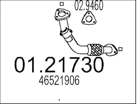 MTS Company 01.21730 Abgasrohr