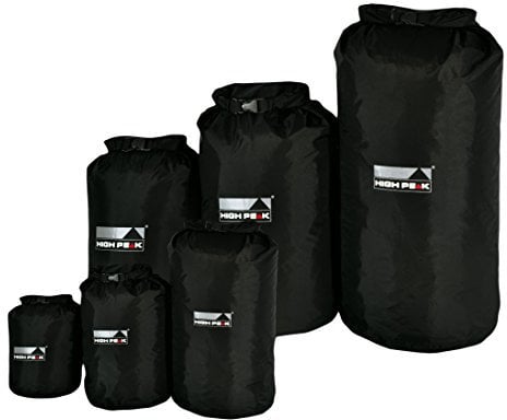 High Peak Drybag M, schwarz, 22 x 22 x 52 cm, 15 Liter