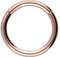 PIERCINGLINE Segmentring Clicker Chirurgenstahl Piercing Ring Nase Ohr Helix Septum Roségoldfarben 1,2 x 8 mm