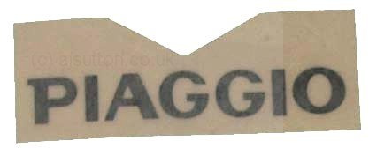 Schriftzug Piaggio Emblem Aufkleber, schwarz, 5743990095