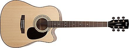 CORT AD880CE-NAT Dreadnought Cutaway Elektro-Akustische Gitarre