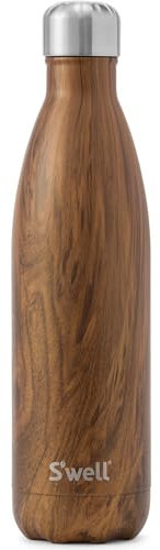 S'well drinking bottle, Steel, brown, 7x7x29.5 cm
