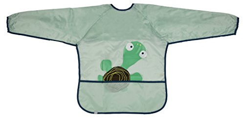LÄSSIG Kinder Baby Lätzchen zum Malen Spielen Bekleckern/Art Smock Wildlife, Turtle