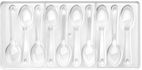 Ibili 799402 Pflanztopf Conico cucharillas Backform Praline Polycarbonat klar 30 x 14 x 2 cm, Sand