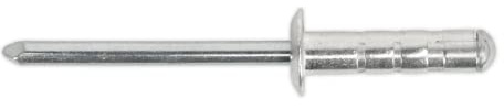 Sealey RM3213S Aluminium Multi-Grip Rivet Standard Flange 3.2 x 13mm Pack of 200