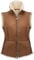Werner Christ ® Damen Lammfellweste Weste aus echtem Lammfell, Fell, vielseitige warme Fellweste auch als Reitweste, Outdoorweste & Winterweste geeignet, in hellbraun Gr. 38