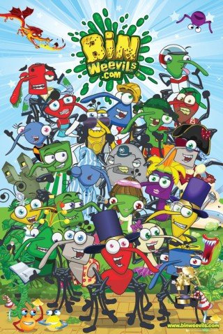 1art1 Bin Weevils Poster Gruppe, Alle Charaktere Plakat | Bild 91x61 cm