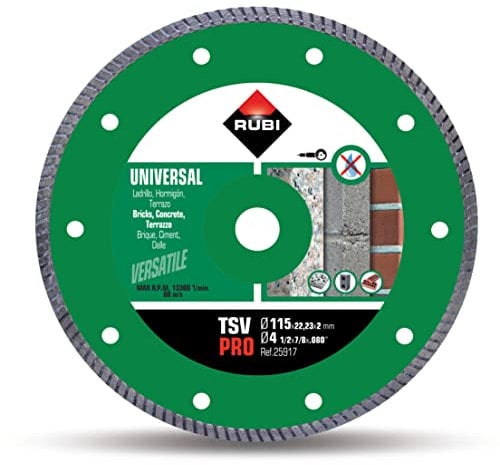 Rubi - General Purpose Diamond Blade, Turbo, 25917,Grey,115 mm