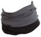 Hilltop® Polar Multifunktionstuch mit Fleece, warmes Motorrad Halstuch, Schlauchschal, Ski Gesichtsmaske für Damen und Herren, Farbe:Hellgrau mit schwarzem Fleece