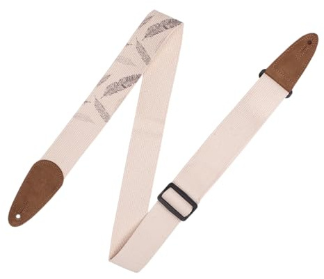 Levy's Leathers 2 cotton guitar strap with decorative print and suede ends, Tri-glide adjustable to 65 (MC8U-007)