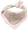 Alpenflüstern Damen Trachten-Nickituch Springende Hirsche ATX03700029 rosa-braun, ca. 50 cm x 50 cm, Rosa-braun