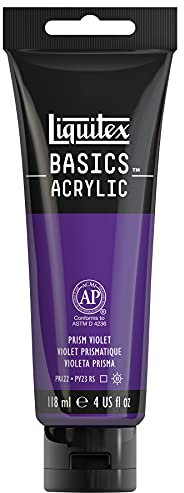 Liquitex Basic Acrylic - Tubo de Pintura Acrílica, 118 ML, Morado (Violeta Prismático)