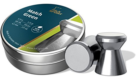 H&N Sport Match Green 4,50 mm Diabolo/ Luftgewehrkugel