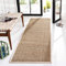 Safavieh Tapis en Fibres Naturelles Salon, Salle à Manger, Chambre à Coucher - Natural Fiber Collection, Tapis à Poil Court, Naturel et Brun, 76 x 183 cm