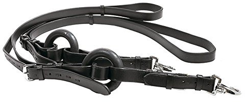 Kavalkade Ausbinder mit elastischen Gummiringen, Schwarz, 261011150200