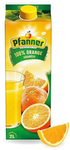 Pfanner Orangensaft (1 x 2 l) – 100% Orange – reich an Vitamin C – Fruchtgetränk ohne Zuckerzusatz