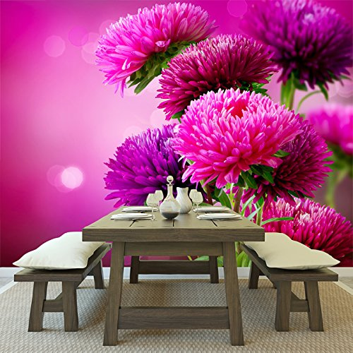 azutura Pink Scottish Thistles Wall Mural Wallpaper available in 8 Sizes Digital