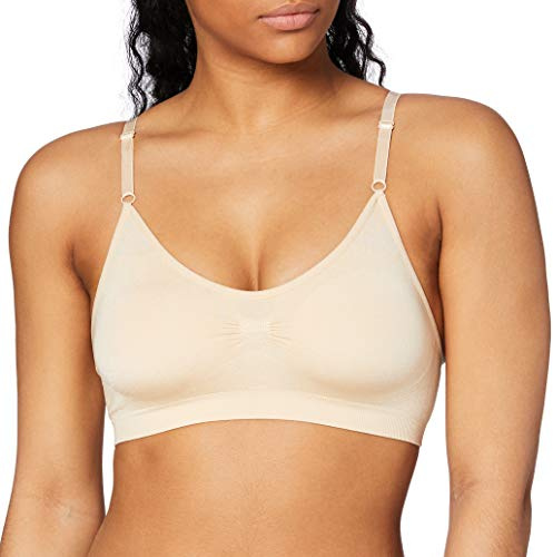 MAGIC Bodyfashion Damen Comfort Bra with Spaghetti Straps BH, Latte, XXL