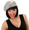 NET TOYS Pailletten Mütze Party Baskenmütze Silber Glitzer Faschingsmütze Disco Hut Kappe Schlager Paillettenmütze Karneval Kostüm Zubehör