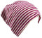 Miobo Kinder Slouch Beanie Mütze,Baumwolle,Streifen (DE/NL/SE/PL, Numerisch, 48, 53, Orchidee/Weiß)