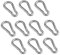 Versandbox24 10 x Karabinerhaken 4x40 mm Feuerwehrkarabiner Karabiner Haken Edelstahl V4A