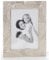 Deluxe Premium Quality Embossed Textured MAPLE LEAF/Family Tree - Silver Metal Photo Frame - 5 x 7