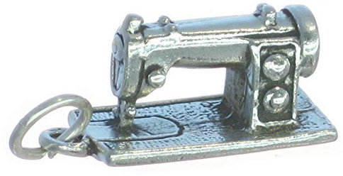 Nähmaschine Sterling Silber Charm .925 x 1 Näherin Charms