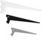 ib style - 10 Stück Regalträger Single | Einreihiges System | 8 Abmessungen | 4 Farben | L 25 cm Weiss - für Wandschienen Regalsystem Winkel Regalhalter Regalwinkel