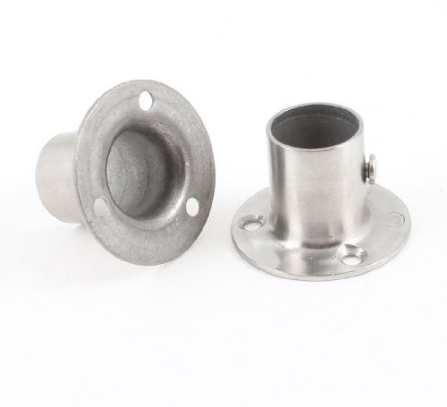 sourcing map 2 Stück 19 mm x 30 mm Edelstahl Kleidung Hebel Sockel Rohr Weld Neck Flansch de